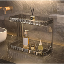 Organizador De Banheiro 2 camadas Prateleira De Maquiagem Acrílica Suporte Cosmético Liptick