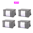 Organizador de Roupas e Edredons 84L - Caixa Saco Ecológica Anti-Poeira, Umidade e Insetos | Norden Casa